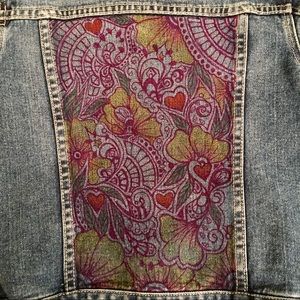 RARE HAND PAINTED JEAN JACKET by:norm4eva